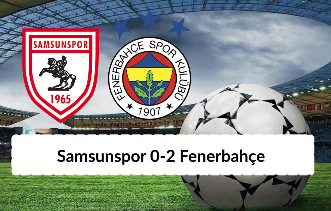 Samsunspor 0-2 Fenerbahçe Maç Özeti